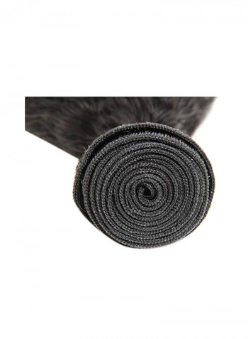 Pack Of 3 Brazilian Yaki Straight Hair Extensions Black 14/16/18inch