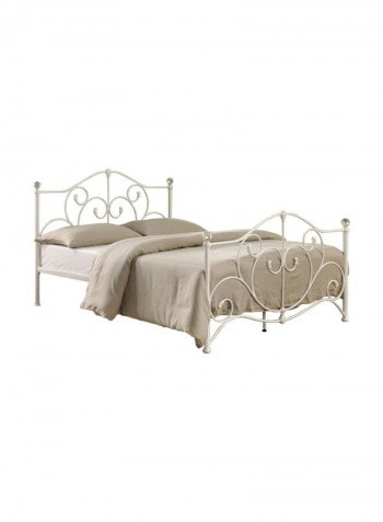 Fern Single Bed White 120 x 200cm