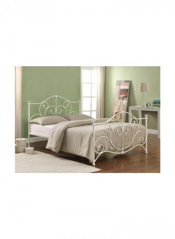 Fern Single Bed White 120 x 200cm