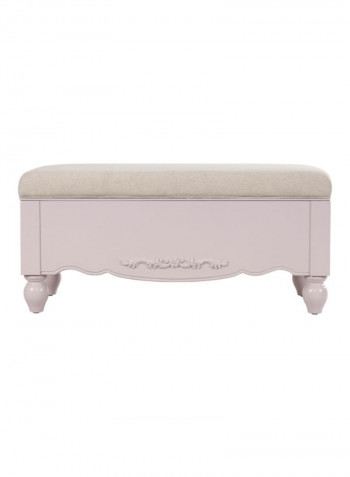 Jessica Bed Bench Beige/Pink 105x50x46cm
