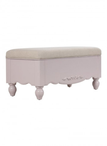Jessica Bed Bench Beige/Pink 105x50x46cm