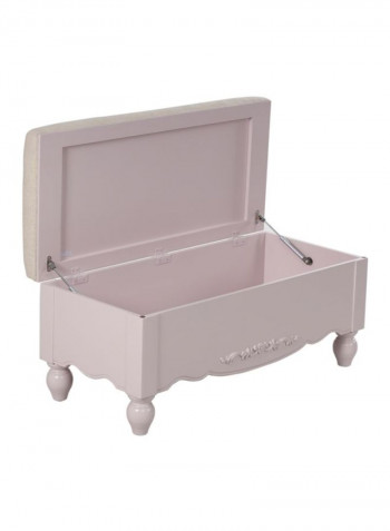 Jessica Bed Bench Beige/Pink 105x50x46cm