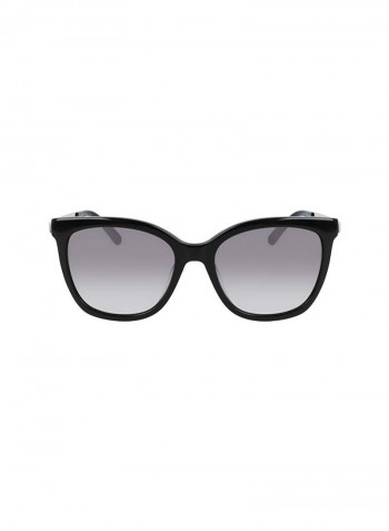 Women's Full Rim Acetate Square Sunglasses - Lens Size: 55 mm