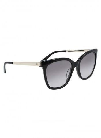 Women's Full Rim Acetate Square Sunglasses - Lens Size: 55 mm