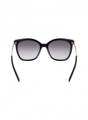 Women's Full Rim Acetate Square Sunglasses - Lens Size: 55 mm