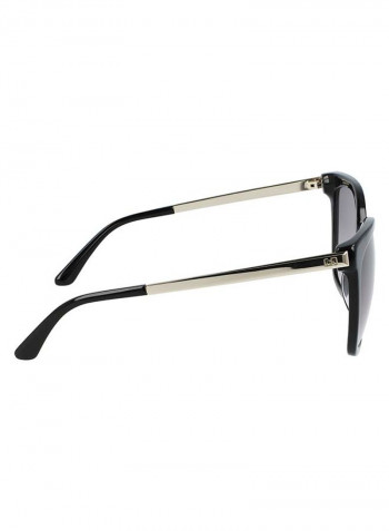 Women's Full Rim Acetate Square Sunglasses - Lens Size: 55 mm