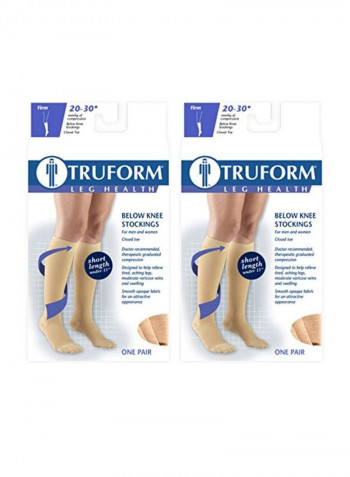 2-Piece Knee High Compression Stockings