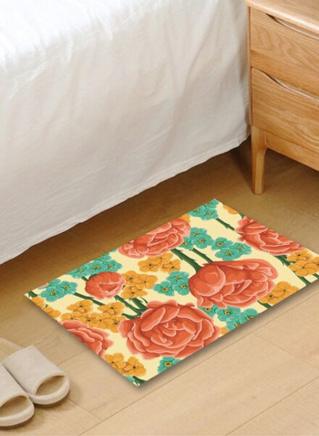 Modern Simple Style Floral Print Kitchen Room Anti-Skidding Rug multicolour 120*160(W*L)cmcm