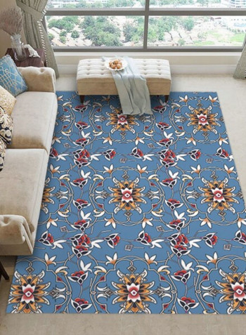 Floral Print Kitchen Room Anti-Skidding Rug multicolour 120*160(W*L)cmcm