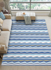 Geometric Pattern Simple Living Room Anti-Skidding Rug multicolour 120*160(W*L)cmcm