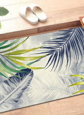 Nordic Style Carpet Leaves Pattern Simple Home Use Non-Skid Rectangular Rug multicolour 140*200(W*L)cmcm