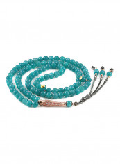 Amazonite Prayer Beads With Sterling Silver Components