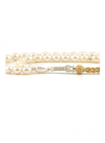 Pearl Prayer Beads With Sterling Silver Components