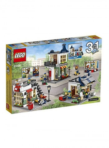 466-Piece Creator Toy and Grocery Shop 3-in-1 Building Set