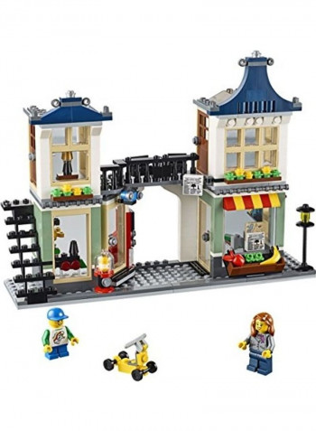 466-Piece Creator Toy and Grocery Shop 3-in-1 Building Set