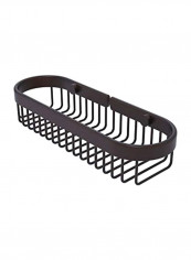 Oval Toiletry Wired Shower Basket Brown 11x3.6x2.2inch
