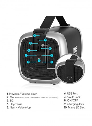 Compact And Portable Bluetooth Speaker Black