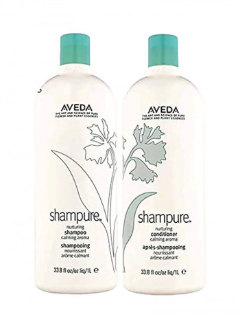 Shampure Nurturing Shampoo And Nurturing Conditioner Set 33.8ounce