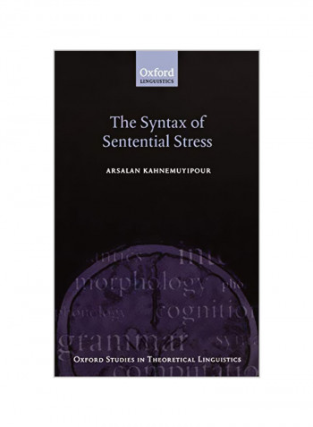 The Syntax Of Sentential Stress Hardcover