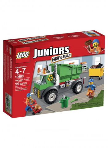 99-Piece Juniors Easy To Build Garbage Truck Building Toy