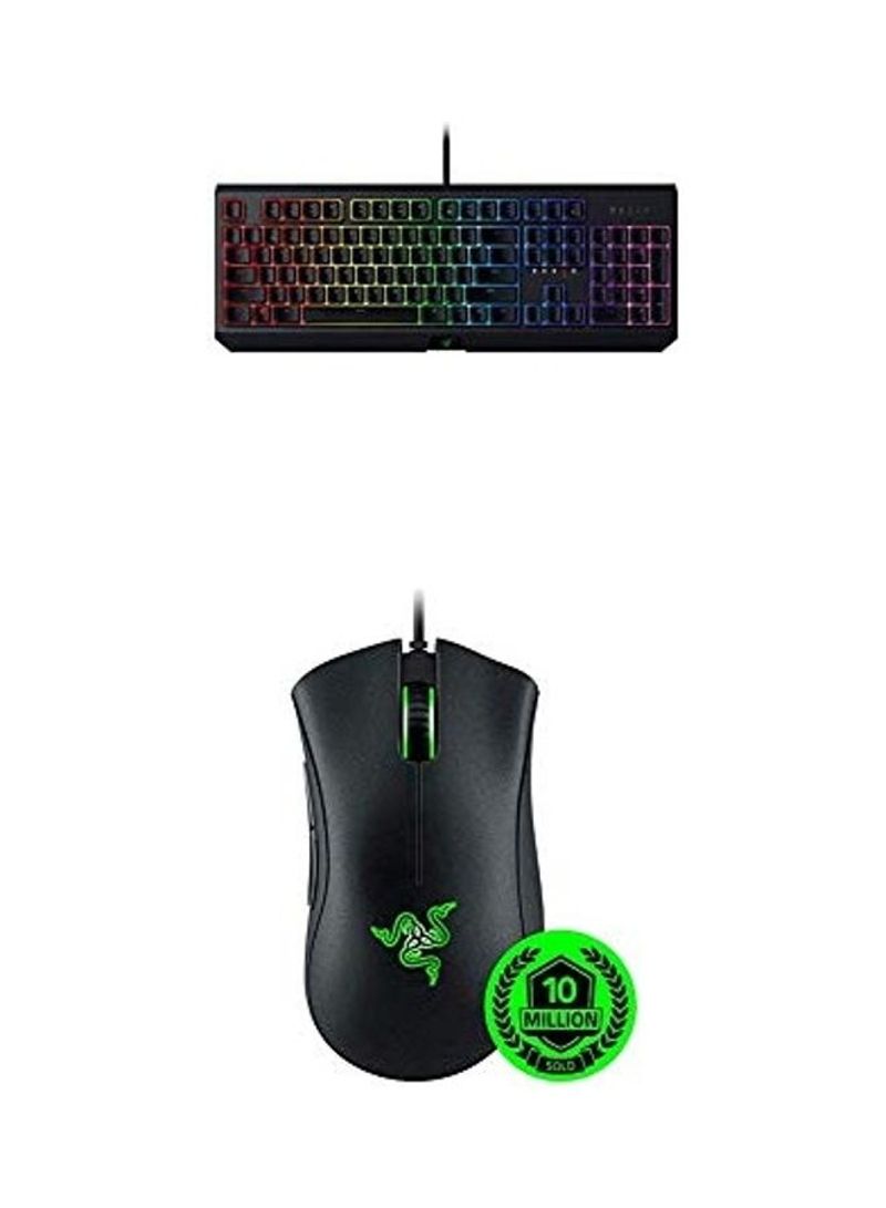 Blackwidow Gaming Keyboard + Death Adder Essential Mouse