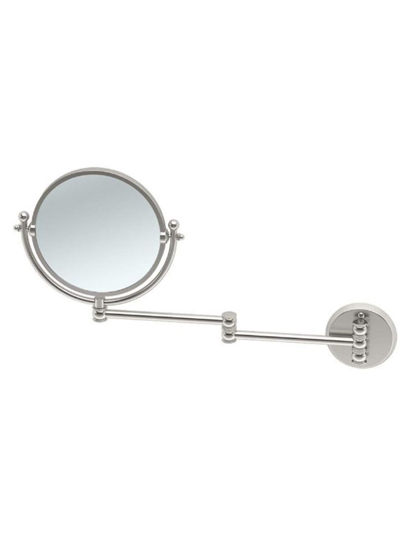 Wall Mount Mirror With Swing Arm Extents Silver
