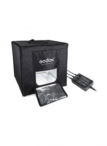 4-Piece Mini Photography Studio Shooting Tent Softbox With LED Light Board Set Black/White