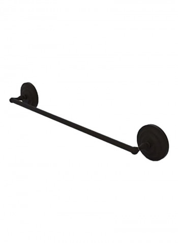 Que New Collection Wall Mounted Towel Bar Black 36x39x3inch