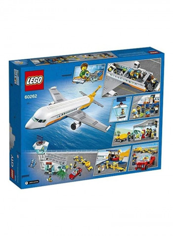 669-Piece City Passenger Airplane with Radar Tower Building Toy