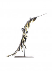 Banana Leaf Modern Sculpture Gold 3418g