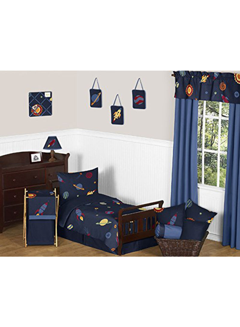 5-Piece Toddler Bedding Set Navy/Blue