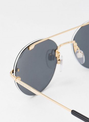 Round Rimless Sunglasses