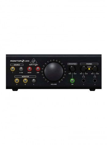 Monitor 2 USB High-End Speaker Monitoring Controller MONITOR2USB Black