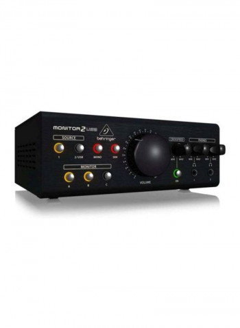 Monitor 2 USB High-End Speaker Monitoring Controller MONITOR2USB Black