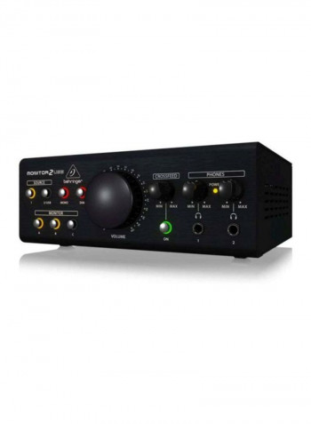 Monitor 2 USB High-End Speaker Monitoring Controller MONITOR2USB Black