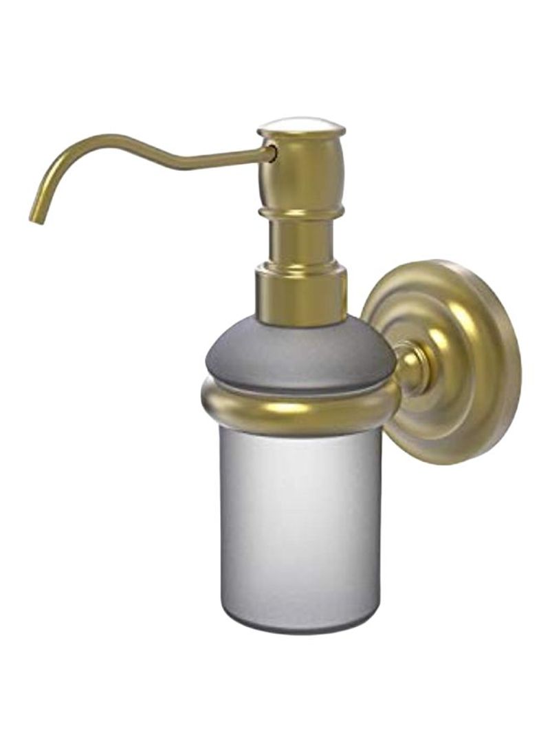 Prestige Que New Collection Wall Mounted Soap Dispenser Gold/White 5ounce
