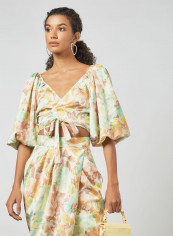 Floral Crop Top Multicolour