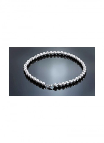 925 Sterling Silver Ball Beaded Necklace