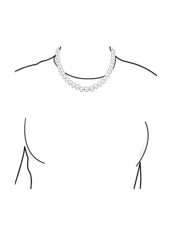 925 Sterling Silver Ball Beaded Necklace