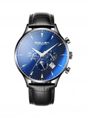 Men's Leather Analog Watch SL1812