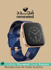 Renewed - Versa 2 Special Edition (NFC) Smartwatch Navy/Pink Aluminum