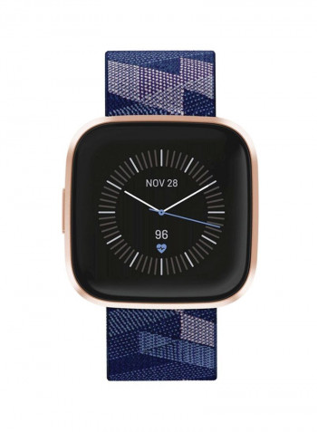 Renewed - Versa 2 Special Edition (NFC) Smartwatch Navy/Pink Aluminum
