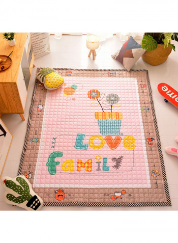 English Letters Anti-Slip Baby Crawling Mat Multicolour 145x195centimeter