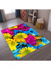Floral Pattern Soft Floor Mat Multicolour 140X200centimeter