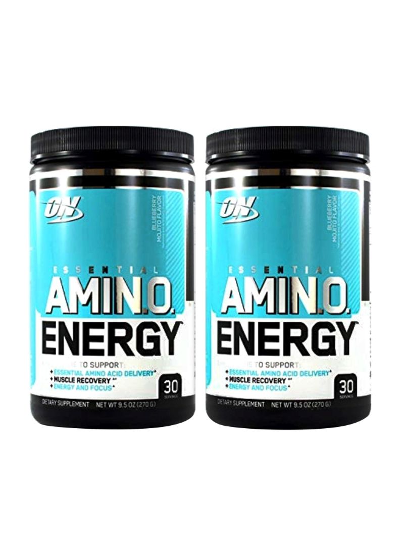 Pack Of 2 Essential Amin.O. Energy - Blueberry Mojito - 2 x 30 Servings