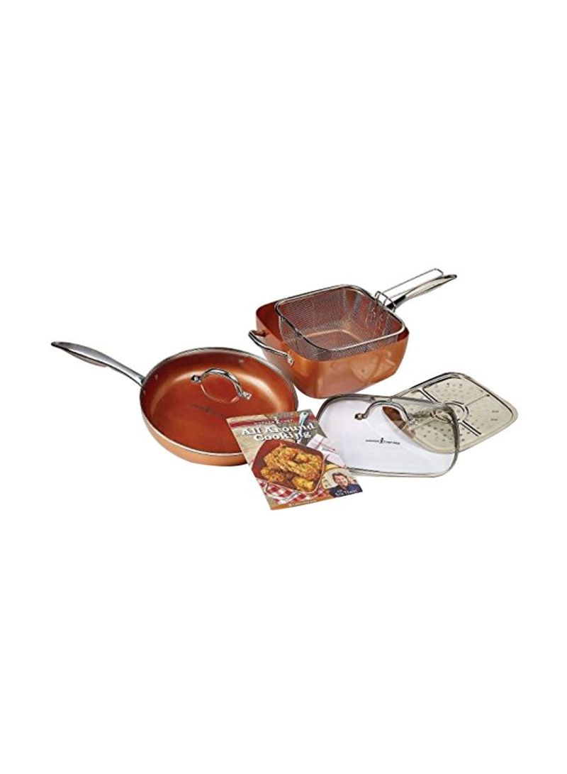 7-Piece Cookware Set Orange