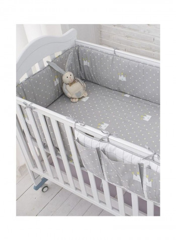Baby'S Bed Bumper Stylish Cushion Pad Hanging Storage Bag Set