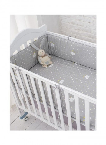 Baby'S Bed Bumper Stylish Cushion Pad Hanging Storage Bag Set