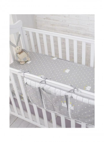 Baby'S Bed Bumper Stylish Cushion Pad Hanging Storage Bag Set