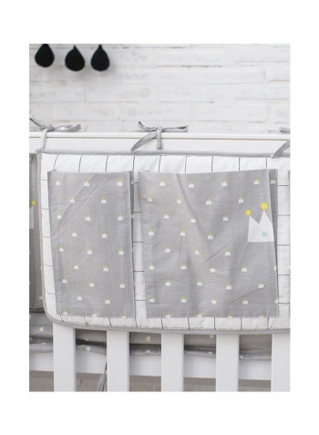 Baby'S Bed Bumper Stylish Cushion Pad Hanging Storage Bag Set